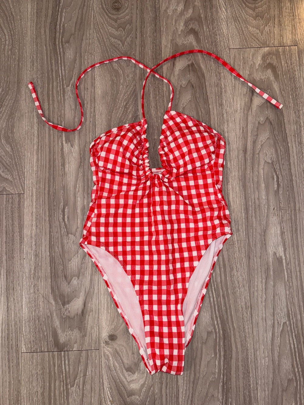 Wild Fable gingham plaid one piece swimsuit